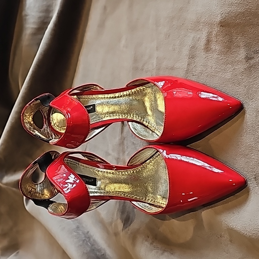 Dolce & Gabbana Red Patent Leather Heels